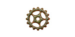 C-Koop Enameled Metal Olive Small Sectioned Gear 16mm