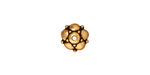 TierraCast Antique Gold (plated) Eastern Bead Cap 4x10mm