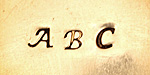 Fancy Lucida Uppercase Letters Metal Stamp Set w/ Box 3mm