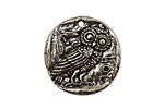 Green Girl Pewter Owl Coin 26mm