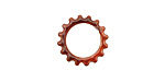 C-Koop Enameled Metal Wisteria Purple Small Open Gear 16mm