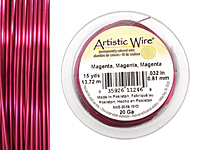 Artistic Wire Magenta 20 gauge, 15 yards