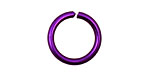 Dark Purple Anodized Aluminum Jump Ring 18mm, 12 gauge (13.1mm inside diameter)
