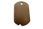 Vintaj Natural Brass Dog Tag Altered Blank 20x32mm