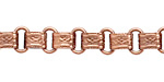 Antique Copper (plated) Vintage Cuff & Oval Chain