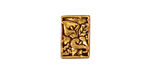 TierraCast Antique Gold (plated) Calla 2-Hole Bar 10x14mm