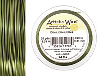 Artistic Wire Olive 24 gauge, 20 yards