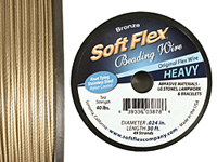 Soft Flex Bronze Metallic .024" (Heavy) 49 Strand Wire 30ft.