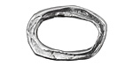Rustic Charms Sterling Silver Large Oval Link 30x20mm