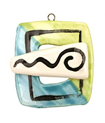 Jangles Ceramic Wow Toggle Clasp 38-40x45-46mm, 38mm bar