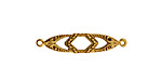 Stampt Antique Gold (plated) Baroque Marquise Connector 28x6mm