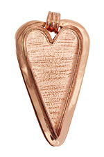 Copper Lipped Heart Bezel 29x53mm