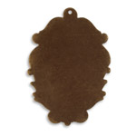 Vintaj Natural Brass Victorian Silhouette Altered Blank 32x50mm