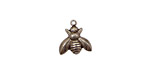Stampt Antique Pewter (plated) Honey Bee Charm 12mm