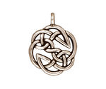 TierraCast Antique Silver (plated) Open Knot Pendant 23x30mm