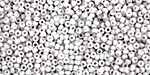 TOHO Opaque Pastel Frosted Light Gray Round 11/0 Seed Bead
