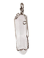 Rock Crystal Stick w/ Bail Pendant 13-15x56-63mm