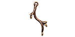 Ezel Findings Antique Copper (plated) Twig 1-3 Link 24x11mm