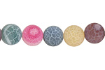 Rainbow Fire Agate (matte) Round 12mm