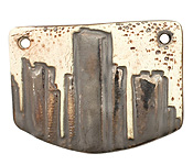 Earthenwood Studio Ceramic Detroit Skyline Pendant 52x38mm