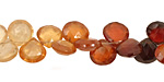 Hessonite Faceted Flat Teardrop 7-8mm