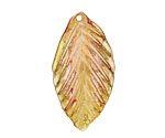 Vintage Meadow Acrylic Autumn Gold Birch Leaf 19x36mm