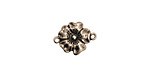 Stampt Antique Pewter (plated) Buttercup Connector 14x11mm