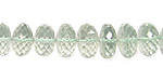 Prasiolite Faceted Rondelle 9-10mm