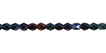 Czech Fire Polished Glass Iris Blue Round 4mm
