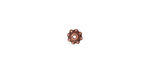 TierraCast Antique Copper (plated) 6mm Beaded Bead Aligner 3x5mm