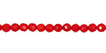 Coral Faceted Round 4mm