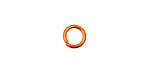 Orange Anodized Aluminum Jump Ring 7mm, 18 gauge (5mm inside diameter)