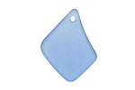 Light Sapphire Recycled Glass Freeform Drop 16-23x25-30mm