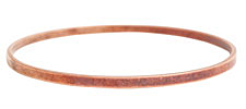 Nunn Design Antique Copper (plated) Large Flat Bangle Bracelet 70mm