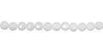 White Jade Faceted Round 4mm