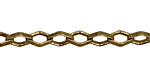 Antique Brass (plated) Diamond Chain