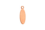 Copper Horse Eye Blank Charm 6x20mm