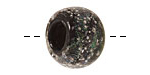 Unicorne Beads Valetta w/ Silver Large Rondelle 20x27mm