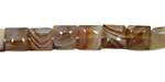 Botswana Agate (rich color) Puff Square 8mm
