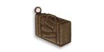 Vintaj Natural Brass Journey Case Charm 14x18mm