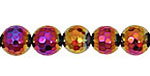 Hematite (titanium plated) Faceted Round 10mm