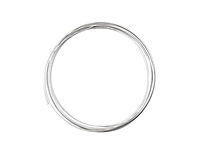German Style Wire Silver (plated) Half Round 20 gauge, 3 meters
