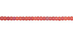 Czech Glass Fuschia (matte) Fire Polished Rondelle 2x3mm