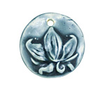 Gaea Ceramic Peacock Lotus Pendant 33-35mm