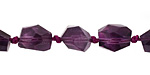 Amethyst Faceted Nugget Graduated 8-12x8-9mm