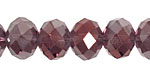Vintage Lavender AB Crystal Faceted Rondelle 14mm