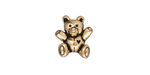TierraCast Antique Gold (plated) Teddy Bear Bead 14x13mm