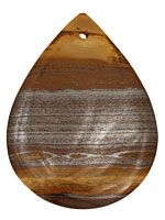 Tiger Iron Teardrop Pendant 47x57mm