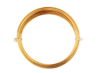 German Style Wire Gold (plated) Round 20 gauge, 6 meters