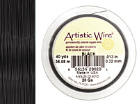 Artistic Wire Black 28 gauge, 40 yards